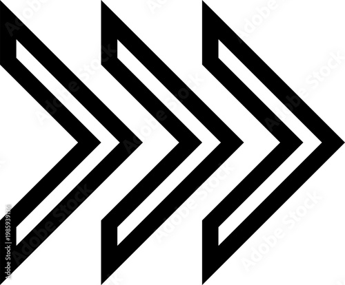 Arrow icon. Sideways set. Swipe or Scroll. UI Design elements for your web, app, presentations, etc. Striped direction.