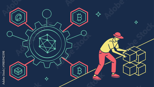 Digital banking and FinTech illustration set, featuring AI financial automation, mobile payments, data servers, and online security concepts.