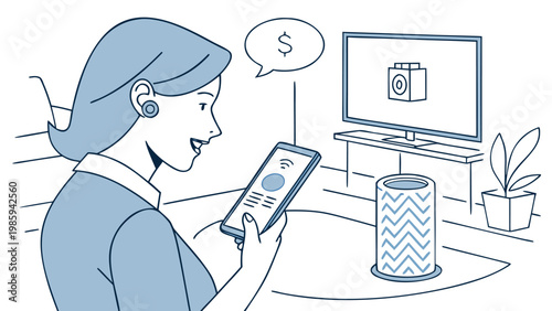 Digital banking and FinTech illustration set, featuring AI financial automation, mobile payments, data servers, and online security concepts.