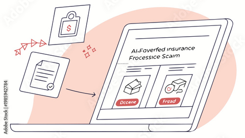 Digital banking and FinTech illustration set, featuring AI financial automation, mobile payments, data servers, and online security concepts.