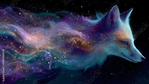 abstract space background with stars
