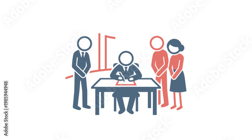 Business Meeting Signing a Contract