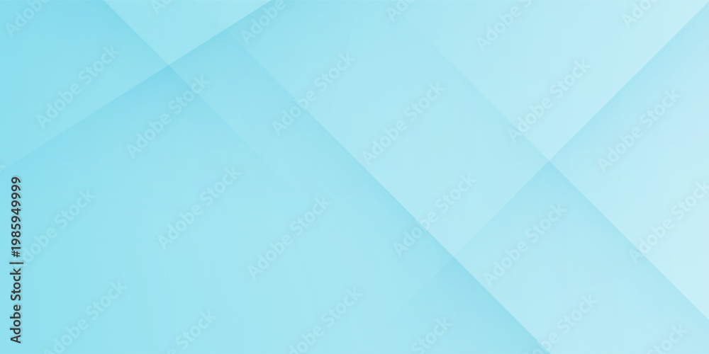 Obraz premium Light Blue Abstract Geometric Background with Transparent Overlapping Shapes