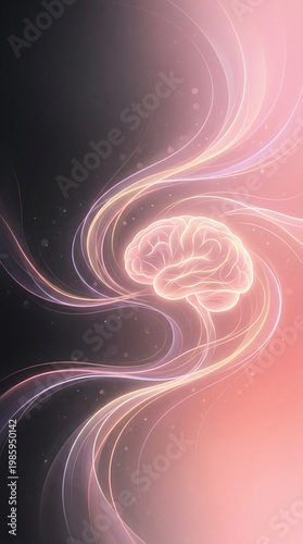 Mental Health Awareness Background with Abstract Brain Concept for Therapy and Counseling 2026