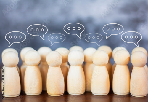 The concepts of communication, exchange of ideas, and social interaction.
