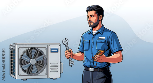 Dedicated Technician Ensures Comfort on National HVAC Tech Day with Expert Air Conditioning System Service and Repair