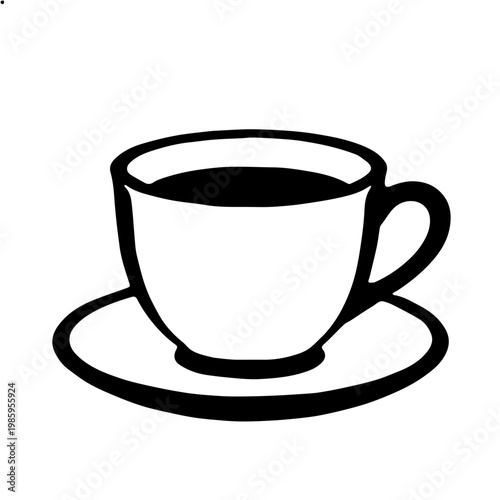 coffee cup siilhouette vector illustration 








