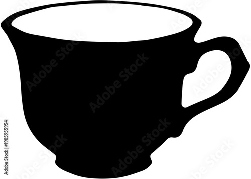 coffee cup vector silhouette 