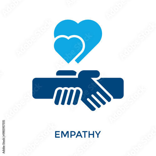 Empathy Icon Dual Tone Style. Vector Illustration For Graphic Design