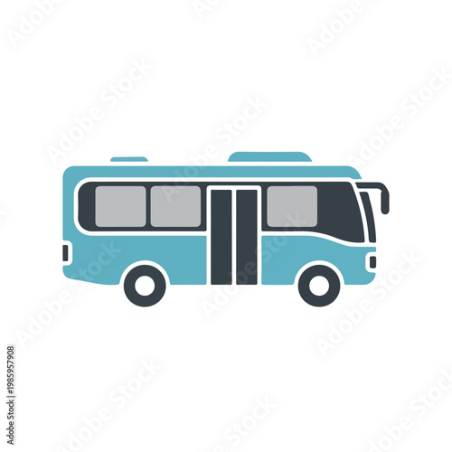 Public Transit Bus Side View