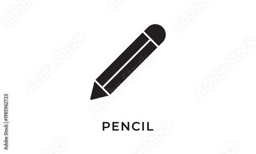 Pencil  vector icon isolated on white background
