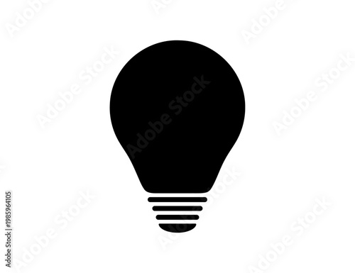 シンプルな電球のアイコン