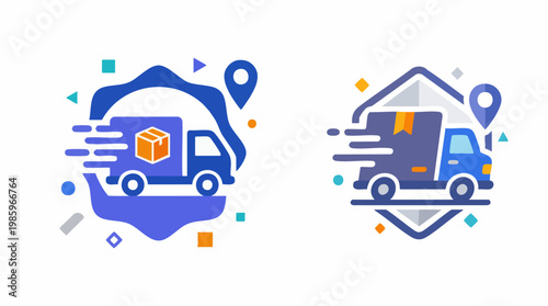 Packages delivered with Free Shipping across locations via trucks