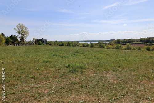 Blick auf die Naturlandschaft von Heringsdorf auf der Ostseeinsel Usedom	