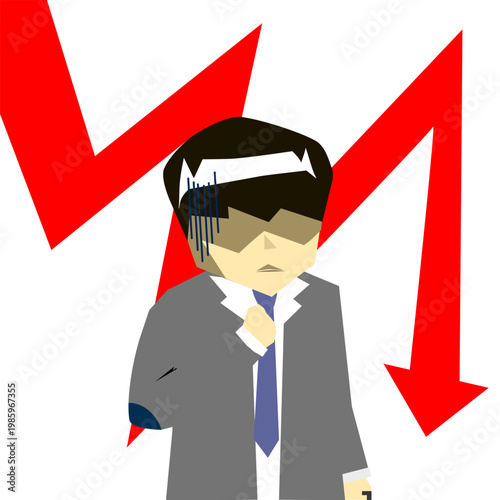 Business Stress in a Falling Market