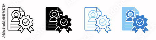 Profile Vector Illustration In Multistyle