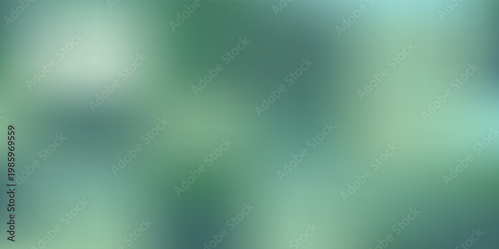Fototapeta premium Emerald leafy foggy blurred poster wallpaper print. Grass lime abstract banner. Forest jade ombre mint green gradient background. Mockup for print presentation web lending card flyer ads wedding cover
