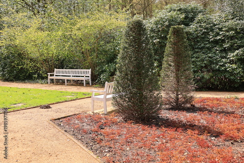 Frühling im Botanischen Garten der Stadt Gütersloh in Nordrhein-Westfalen