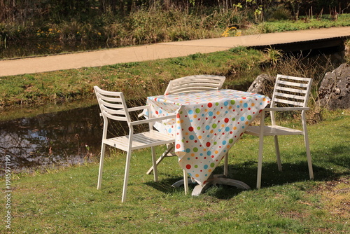 Frühling im Botanischen Garten der Stadt Gütersloh in Nordrhein-Westfalen