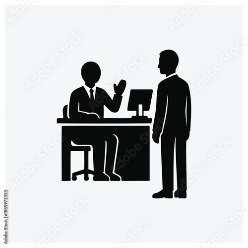 Business people having a meeting at a desk