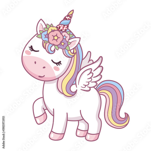 Cute Cartoon Unicorn