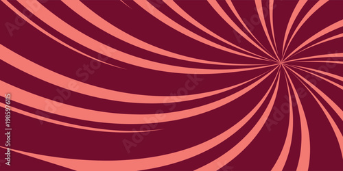 Abstract psychedelic swirl pattern, radial comic burst, or vintage hypnotic vortex design.