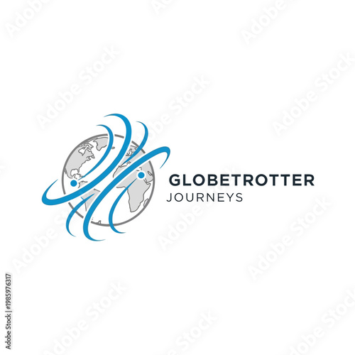 Globetrotter Journeys logo with a stylized globe and orbiting lines.