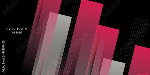 Abstract overlap shape layer pink color background