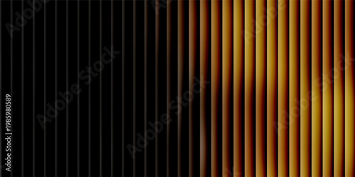 A striking abstract vector background featuring golden metallic ribbed texture with a subtle gradient effect, ideal for modern designs.