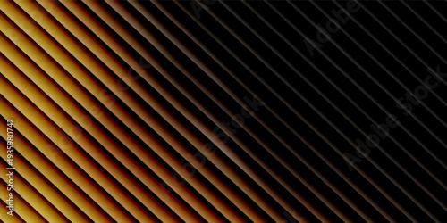 A striking abstract vector background featuring golden metallic ribbed texture with a subtle gradient effect, ideal for modern designs.