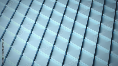 Light triangular background 3D illustration