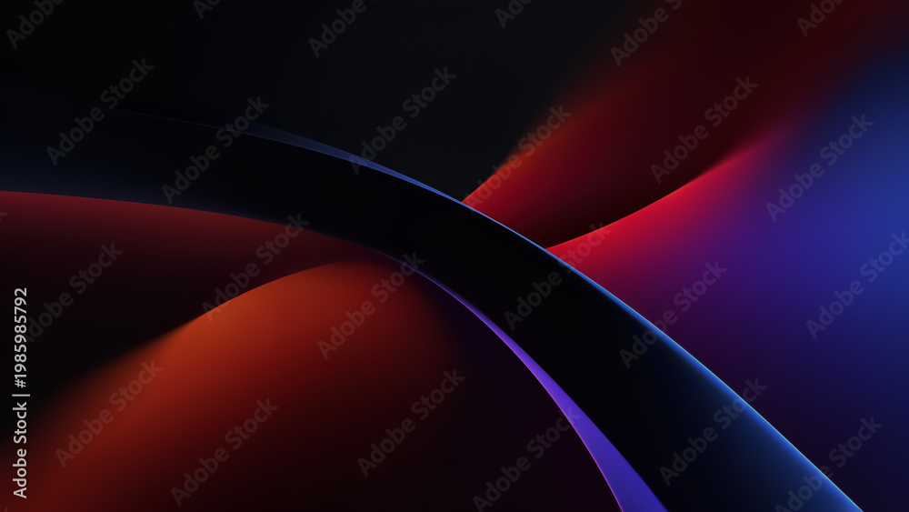 Naklejka premium Vibrant Abstract Color Flow Design