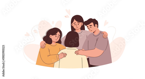 A group of friends share a joyful moment together at a table