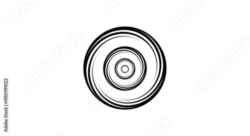 Close up circular vehicle wheel rim center.