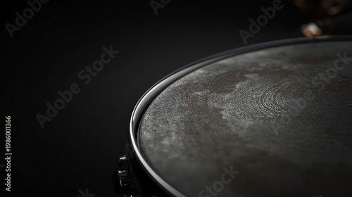 Drum Head Close Up Texture Detail Percussion Instrument Surface
