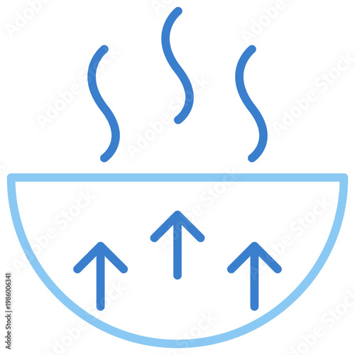 Geothermal Dual Tone Outline Icon