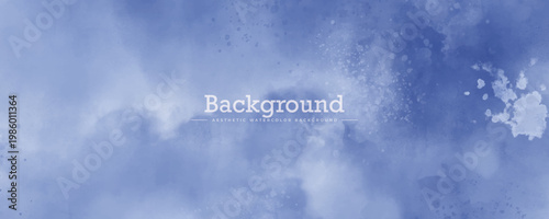 Abstract watercolor art background template. blue watercolor backdrop empty space for text, banner, presentation or product display graphic design