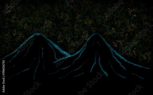 the forest in the night