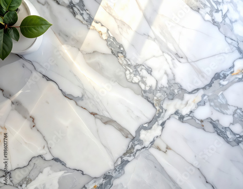 Capturing classic carrara elegance topdown closeup of luxurious white marble in serene environment
