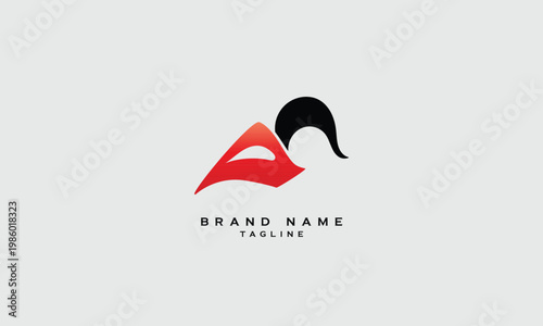 DN, ND, Abstract initial monogram letter alphabet logo design
