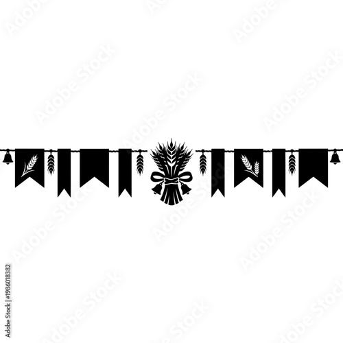 Hilltop chapel procession scene with lanterns and moon