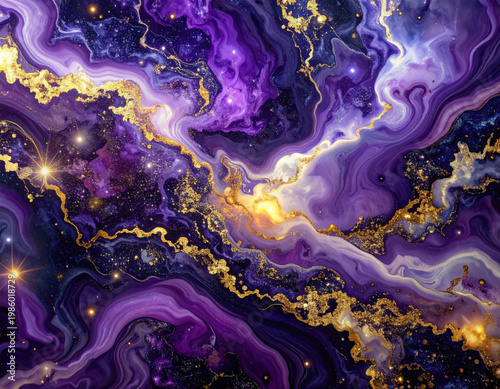 Exploring celestial galaxy marble art cosmic realm digital texture abstract environment aesthetic viewpoint dark violet and deep navy concept