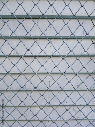 Chain Link Fence Texture Background Close Up Photo