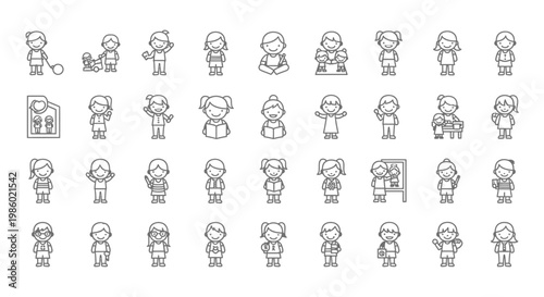 People icons in various poses and actions.