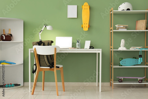 Interior of teenager's room...