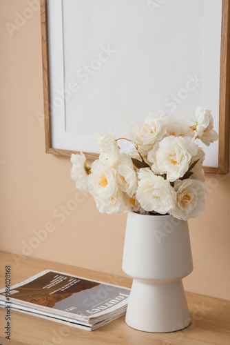 Vase with artificial flower...