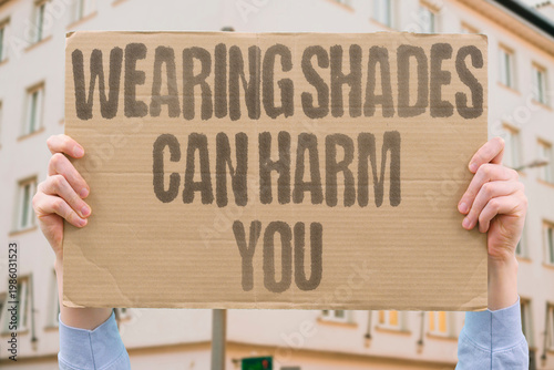 Obraz na plátne "Wearing Shades Can Harm You" Documented studies suggest habitual sunglass use may suppress natural melatonin and vitamin D regulation pathways