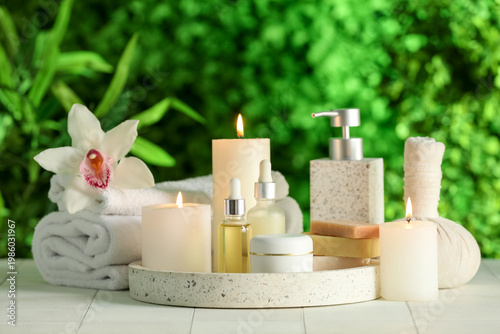 Set of spa accessories with...