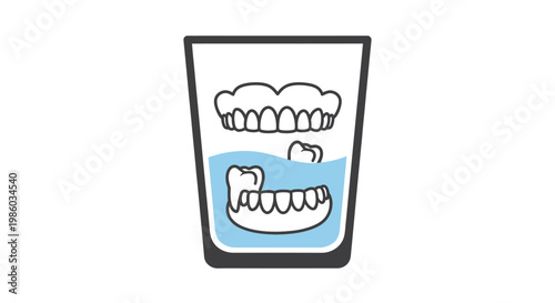 A funny cartoon vector illustration of a skull and crossbones with an open mouth showing a dental smile and healthy white teeth for a fun medical icon design