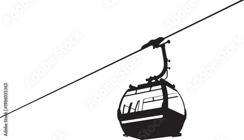 Cable car, gondola lift, ski lift, transportation, travel icon
